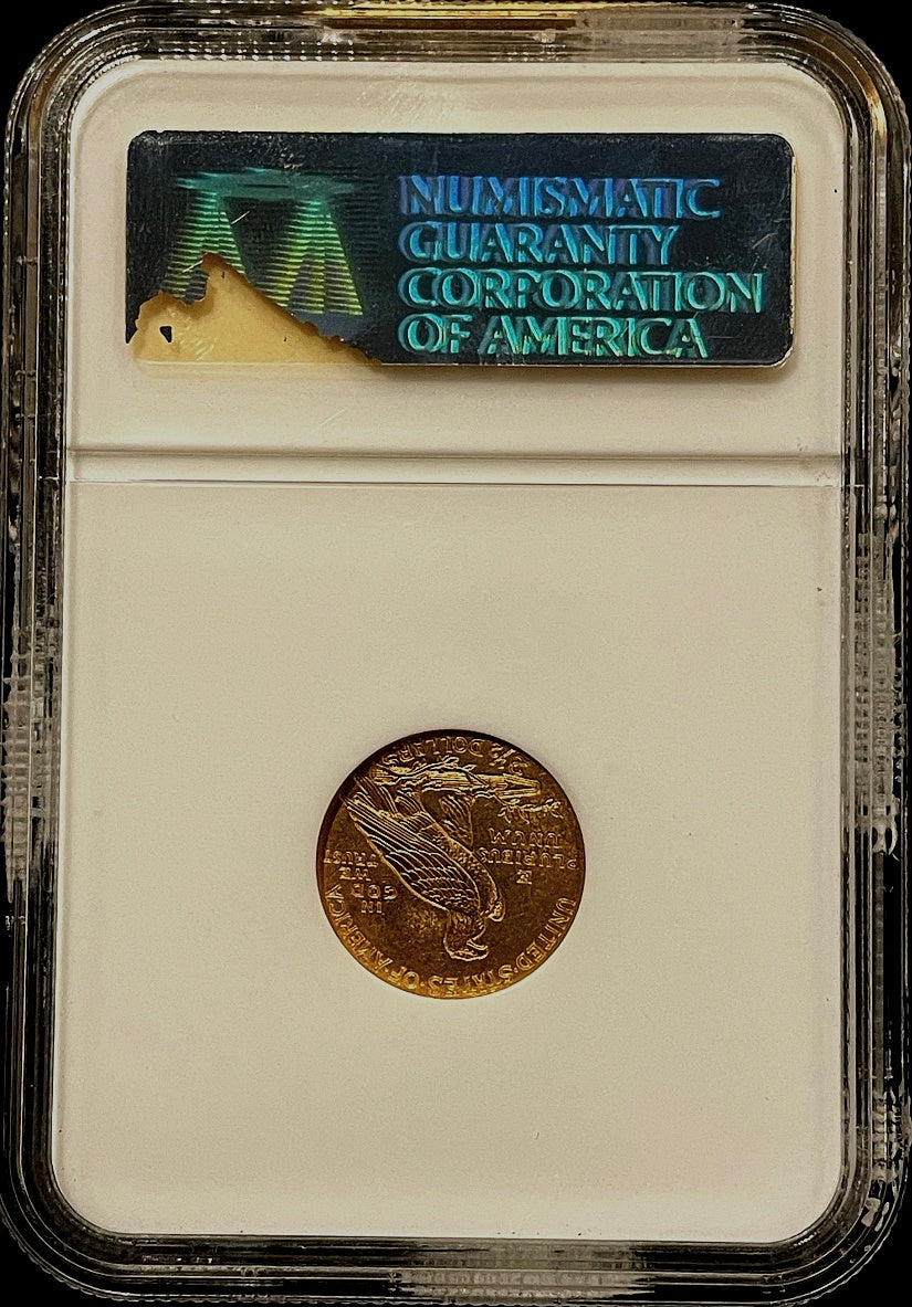 1915 $2.50 Indian Head Quarter Eagle NGC MS63 CAC