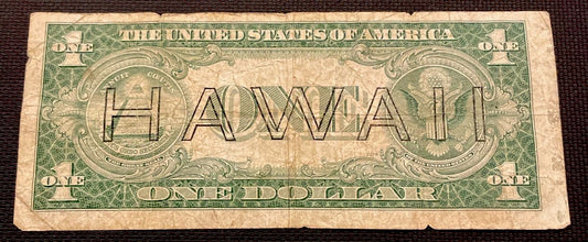 1935-A $1 Hawaii Silver Certificate - WWII Emergency Issue Banknote