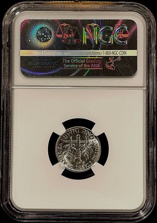1955 Roosevelt Dime NGC MS66