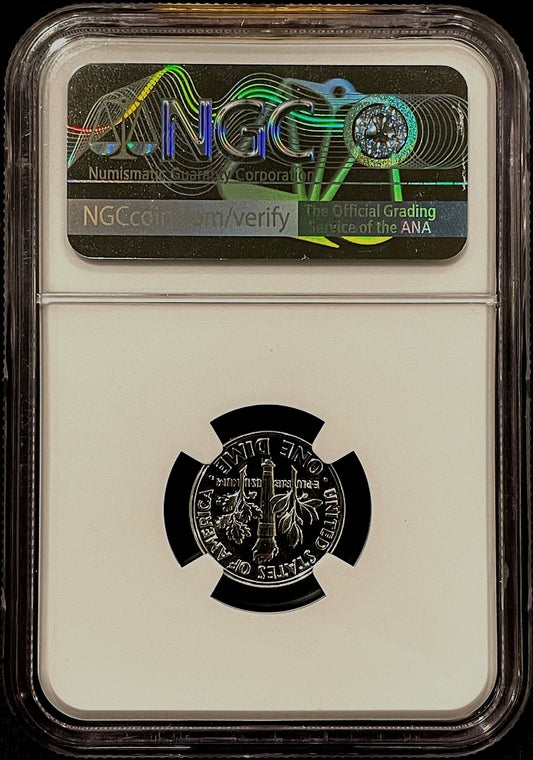 1957 Roosevelt Dime NGC PF68