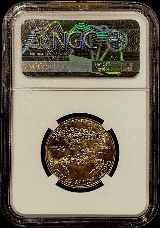 1986 $25 Gold American Eagle NGC MS69