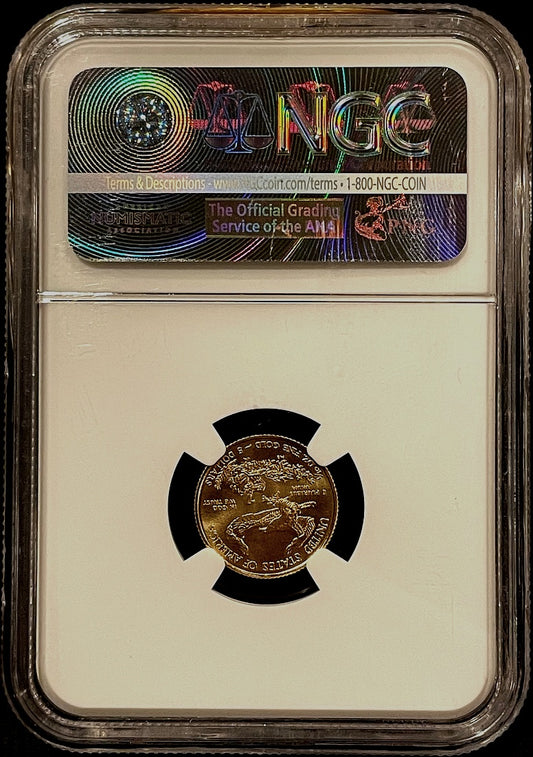 2015 $5 Gold American Eagle NGC MS70 First Day of Issue