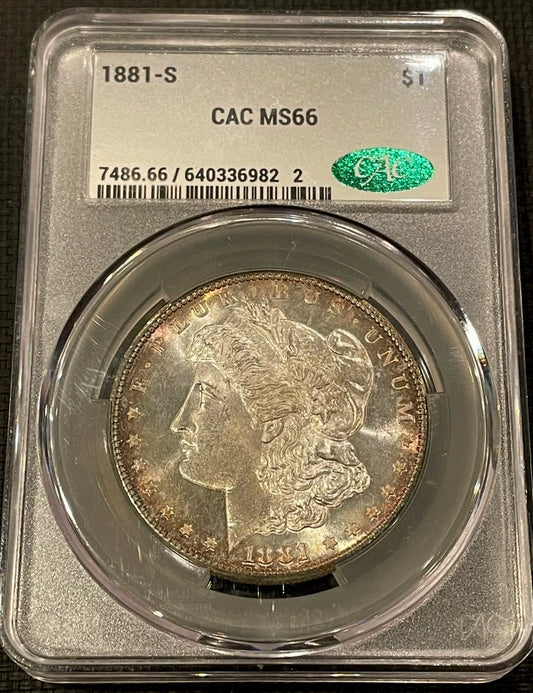 1881-S Morgan Dollar CAC MS66