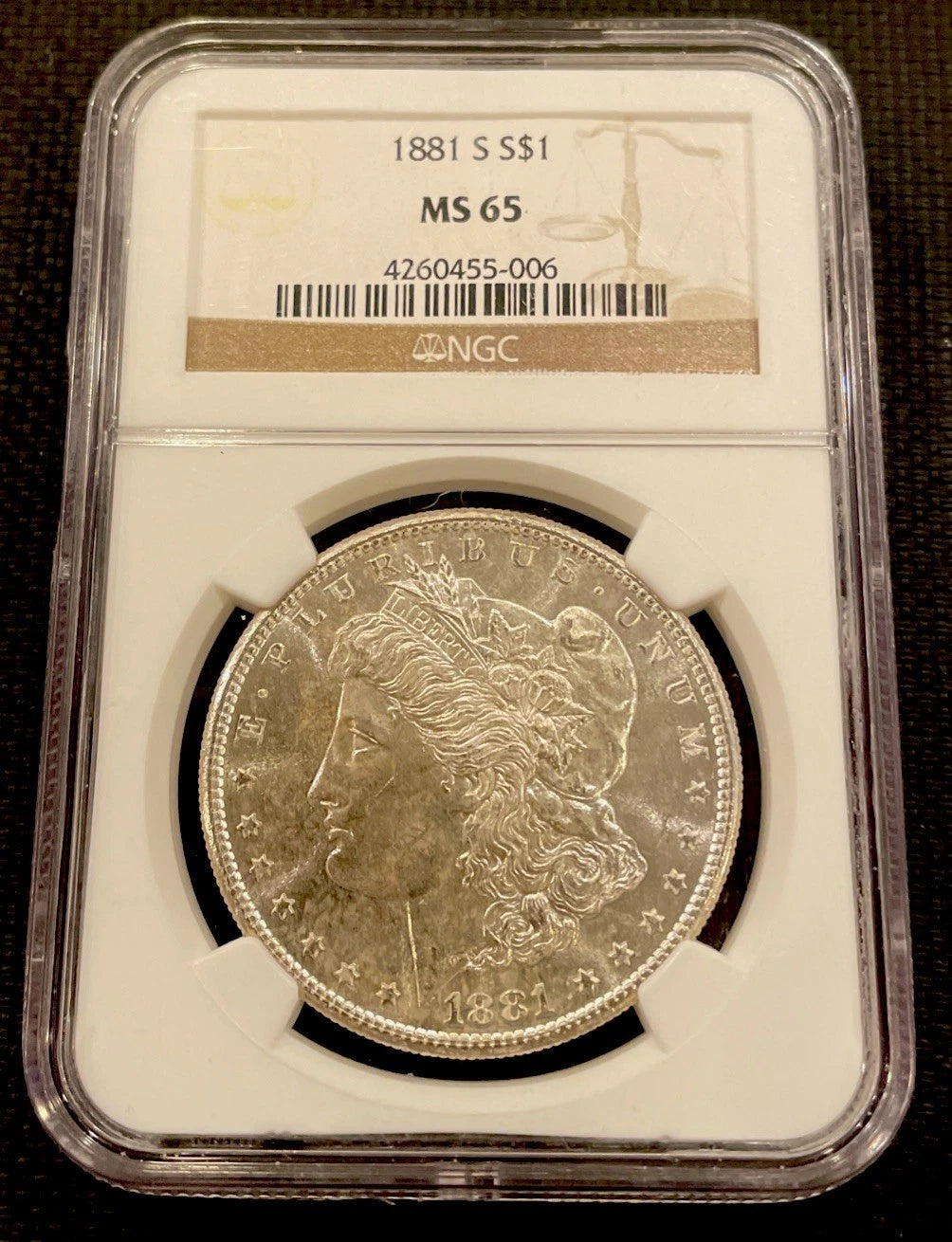 1881-S Morgan Dollar NGC MS 65 - Business Strike Silver Dollar