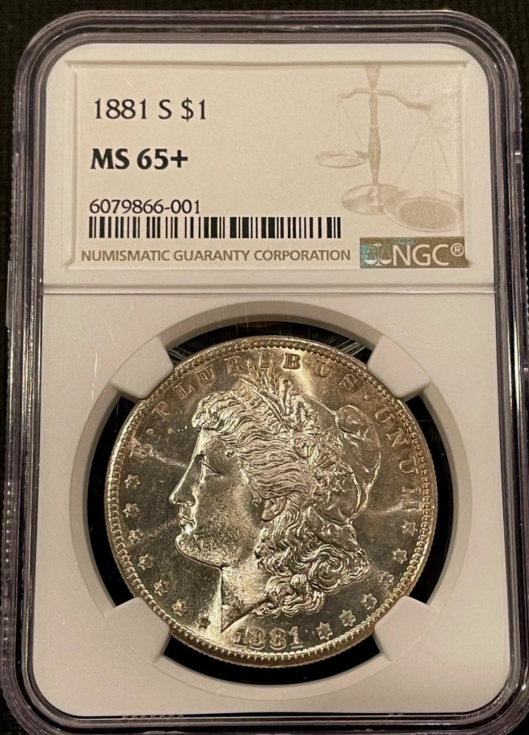 1881-S Morgan Dollar NGC MS65+