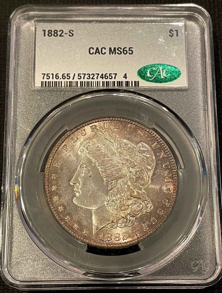 1882-S Morgan Dollar CAC MS65