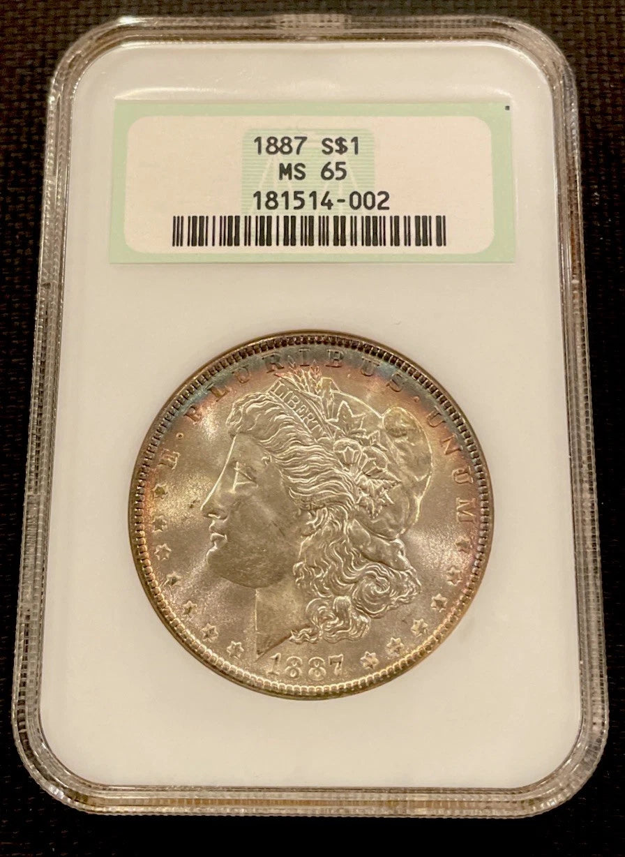 1887 Morgan Dollar NGC MS 65 - Gem Business Strike Silver Dollar