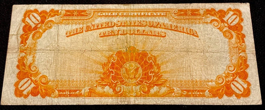 1922 $10 Gold Certificate - Large Size Note Banknote