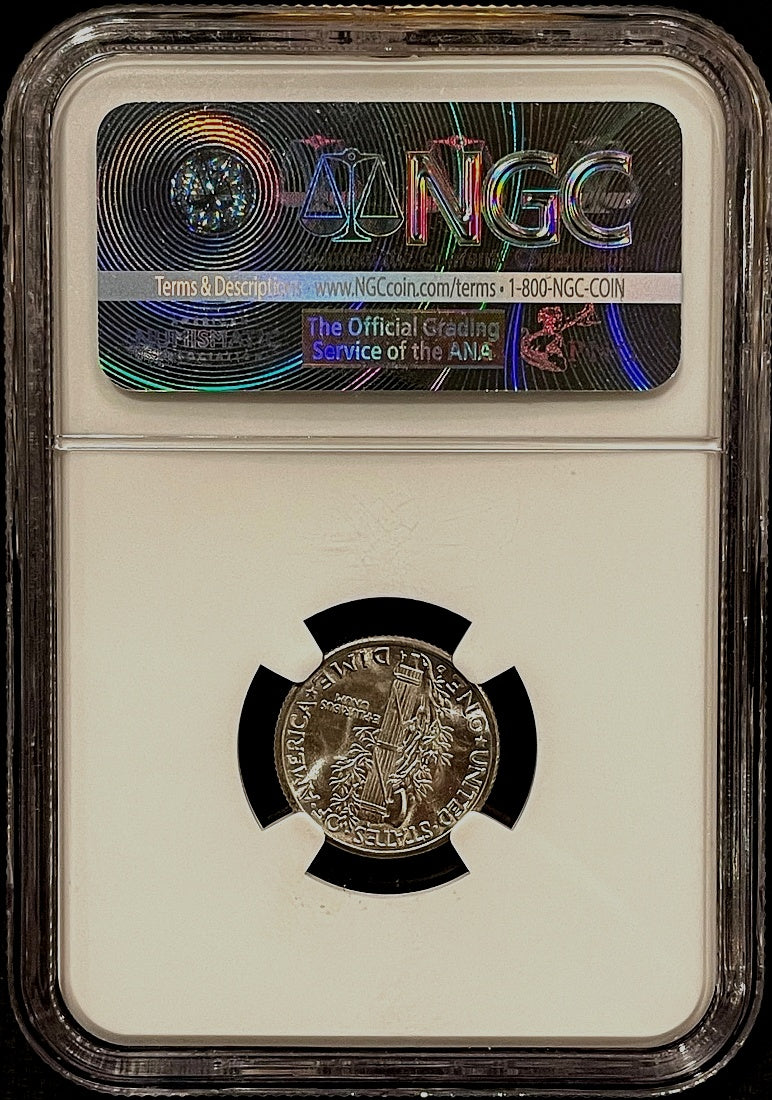 1939-D Mercury Dime NGC MS66