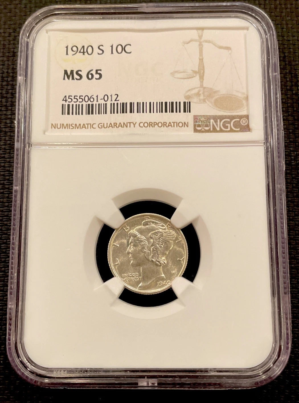 1940-S Mercury Dime NGC MS 65 - Gem Business Strike Silver Coin