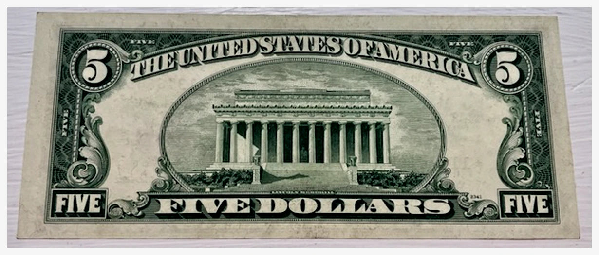 1953-B $5 United States Note Red Seal - Star Note Fr. 1534*