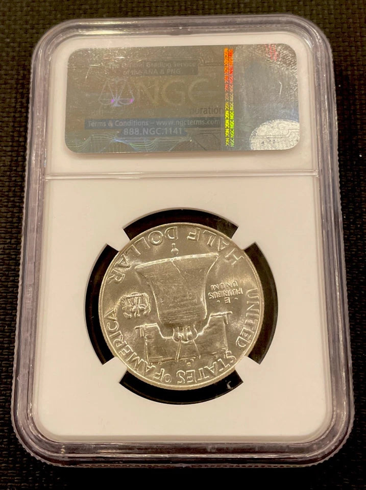 1954-D Franklin Half Dollar NGC MS 65 - Gem Business Strike Silver Coin