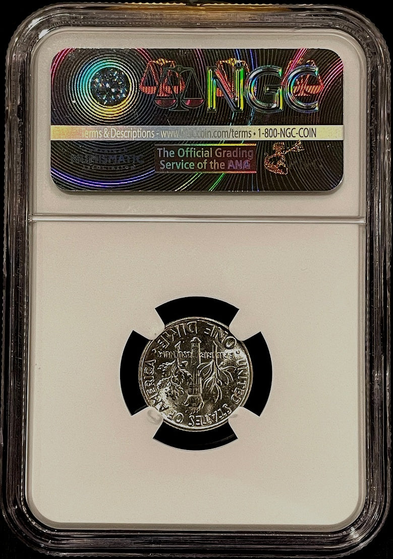 1955 Roosevelt Dime NGC MS66