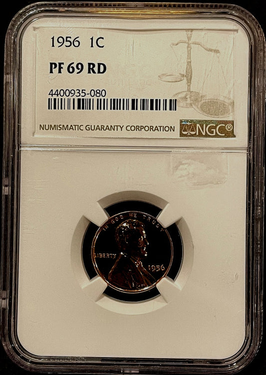 1956 Lincoln Cent NGC PF69RD