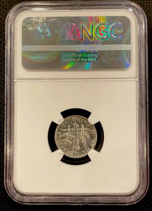 1957-D Roosevelt Dime NGC MS 65 Full Bands - Business Strike Silver Coin