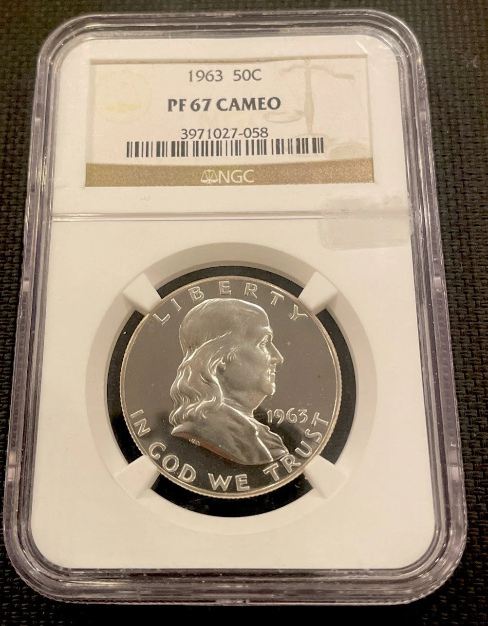 1963 Franklin Half Dollar NGC PF 66 Star Cameo - Proof Silver Coin